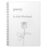 Personalisierte Poesie Notizblock (Vorderseite)