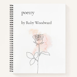 Personalisierte Poesie Notizblock