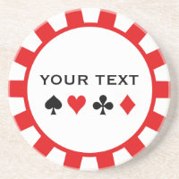 Personalisierte Poker-Chip-Untersetzer