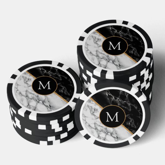 Personalisierte Poker-Chips für Ihren Letter Marbl Pokerchips (Stapel)