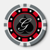 Personalisierte Poker-Chips von Las Vegas Pokerchips (Vorderseite)