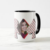 Personalisierte Poker-Gesichtspassage Tasse (VorderseiteRechts)