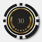 Personalisierte Pokerchips zum 30. Geburtstag (Vorderseite)