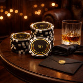 Personalisierte Pokerchips zum 50. Geburtstag
