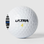 Personalisierte Polizei für die  Flagge mit Vintag Golfball (Logo)
