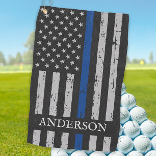 Personalisierte Polizei für die Flagge mit Vintag Golfhandtuch