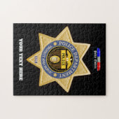 Personalisierte Polizeiabteilung Puzzle (Horizontal)