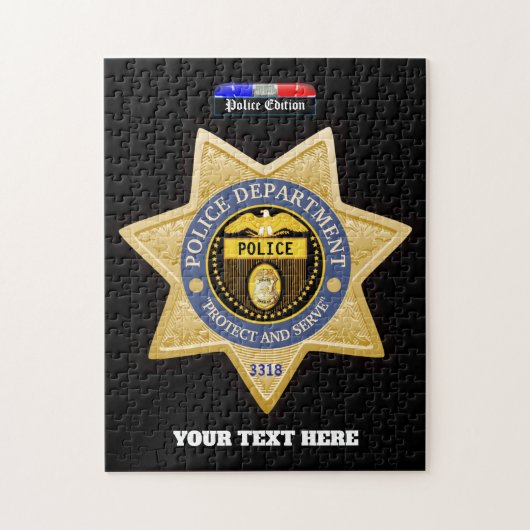 Personalisierte Polizeiabteilung Puzzle (Vertikal)