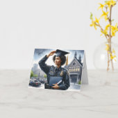 Personalisierte Polizeiakademie Abschluss-Karte Sc Karte (Gelbe Blume)