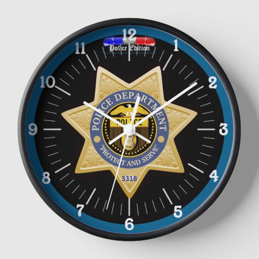 Personalisierte Polizeiausgabe Uhr (Vorderseite)