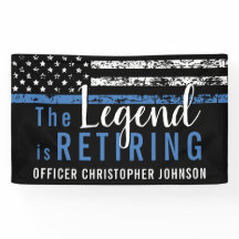 Personalisierte Polizeieinweisung für dünne blaue 