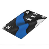 Personalisierte Polizeiflagge dünne blaue Linie iPad Pro Hülle (Seite)
