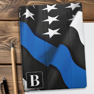 Personalisierte Polizeiflagge dünne blaue Linie iPad Pro Hülle