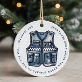 Personalisierte polizeiliche Vollstreckung Keramik Ornament