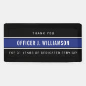 Personalisierte Polizeiresignation Banner (Horizontal)