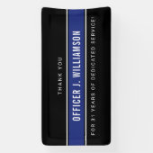 Personalisierte Polizeiresignation Banner (Vertikal)