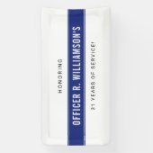 Personalisierte Polizeiresignation Banner (Vertikal)