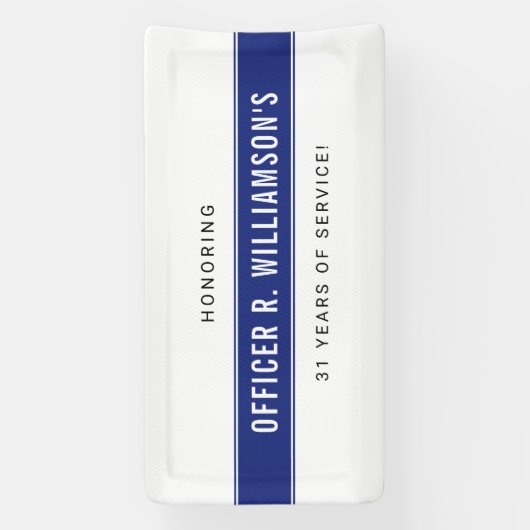 Personalisierte Polizeiresignation Banner (Vertikal)