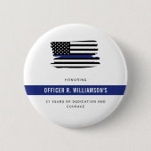 Personalisierte Polizeiresignation Button (Vorderseite)