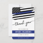 Personalisierte Polizeiresignation Dankeskarte (Vorderseite)