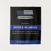 Personalisierte Polizeiresignation Wandteppich (Vorderseite)