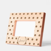 Personalisierte Polka Dot Picture Frame (grün) Geätzte Rahmen (Links)
