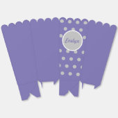 Personalisierte Polka Dot Popcorn Box (Lavender) Geschenkschachtel (Ungeklappt)