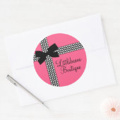 Personalisierte Polka Dot Ribbon Stickers (Umschlag)