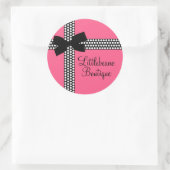 Personalisierte Polka Dot Ribbon Stickers (Tasche)