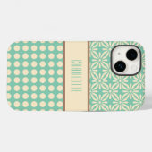Personalisierte Polka Dots and Blume Telefoncase Case-Mate iPhone Hülle (Rückseite (Horizontal))