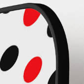 Personalisierte Polka-Dots, lasst uns Pickleba bek Pickleball Schläger (Linke Seite)