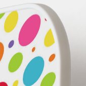 Personalisierte Polka-Dots, lasst uns Pickleba bek Pickleball Schläger (Linke Seite)