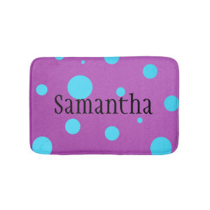 Personalisierte Polka-Punkt-Bad-Matte für Teens Badematte