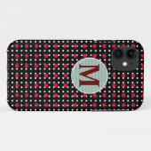 personalisierte Polka-Punkte Case-Mate iPhone Hülle (Rückseite (Horizontal))