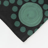 Personalisierte Polka-Punkte Fleecedecke (Ecke)