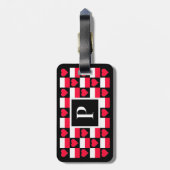 Personalisierte polnische Flagge Polnischer Zollbr Gepäckanhänger (Rückseite vertikal)