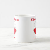Personalisierte Polnische küssen mich, den ich Kaffeetasse (Mittel)