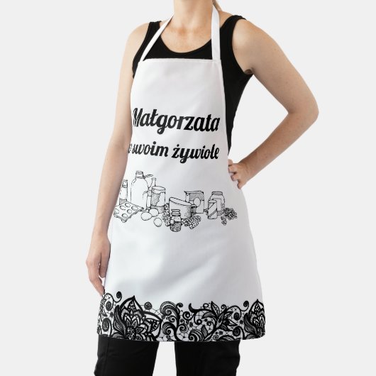 Personalisierte polnische Schürze mit Hochdruck (InSitu)