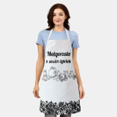 Personalisierte polnische Schürze mit Hochdruck (Getragen)