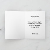 Personalisierte polnische Weihnachtskarte Karte (Innenseite)