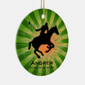 Personalisierte Polo-Ornament Keramik Ornament (Rechts)