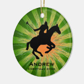 Personalisierte Polo-Ornament Keramik Ornament (Links)