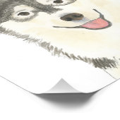 Personalisierte Pomsky Art Fotodruck (Ecke)
