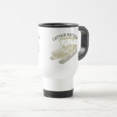 Personalisierte Pontoon Boat Travel Mug Reisebecher (VorderseiteRechts)