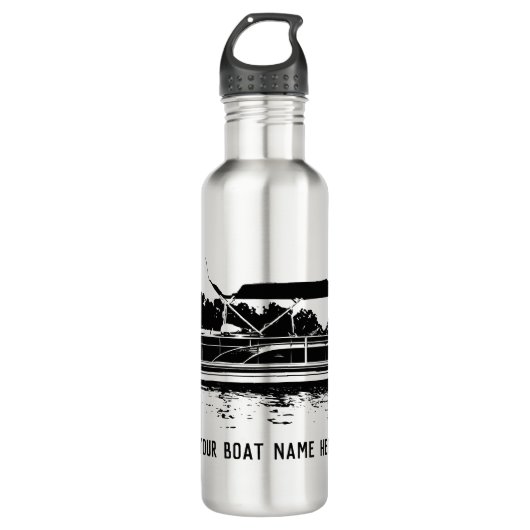 Personalisierte Pontoon Bootflasche Edelstahlflasche (Vorderseite)