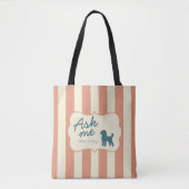 Personalisierte Poodle-Hundemutter-Fototüte Tasche (Vorderseite)