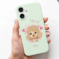 Personalisierte Poodle-iPhone-Hülle – Ich wuffe Di