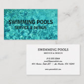 Personalisierte Pooldienste Visitenkarte (Vorne/Hinten)
