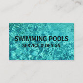 Personalisierte Pooldienste Visitenkarte (Vorderseite)