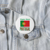 Personalisierte Portugal-Flagge-Herkunft Button (Beispiel)